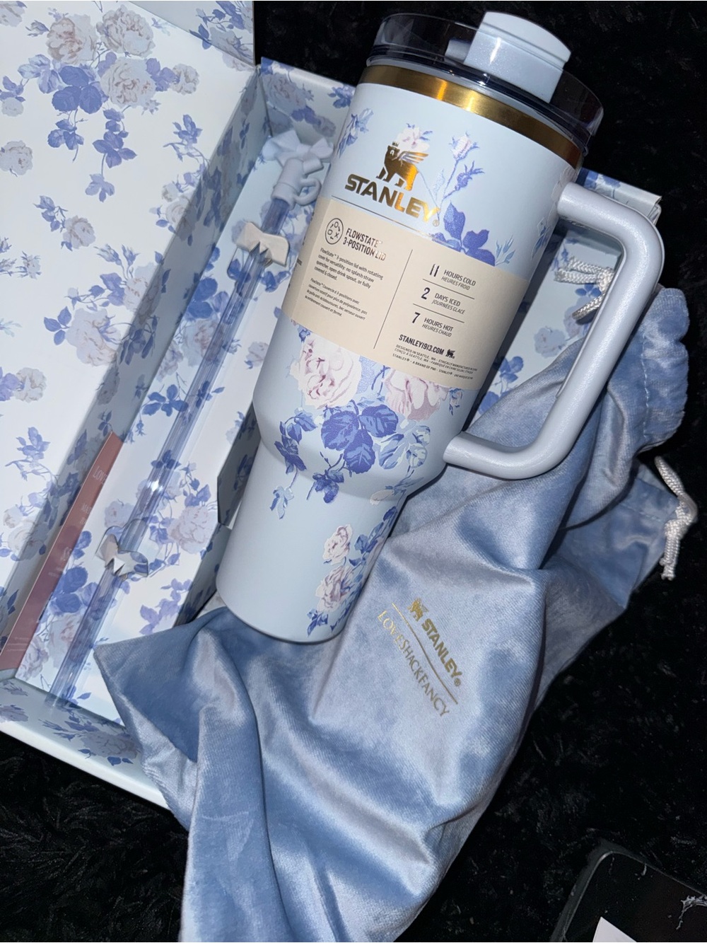 Stanley Blue Floral Gift Box with Ribbon Accent & Love Shack Fancy - Picture 3 of 3